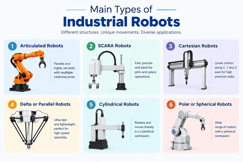 Types of Industrial Robots